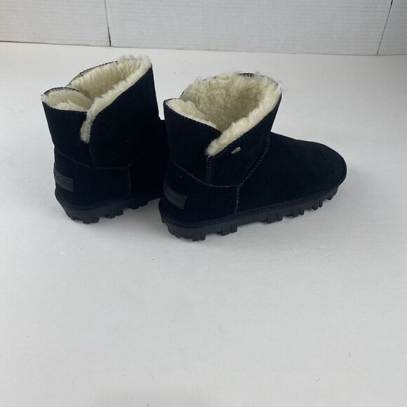 TOMMY BAHAMA AFET Size 7 Black Suede Women’s Ankle‎ Winter Cozy Boots Used - Picture 4 of 16